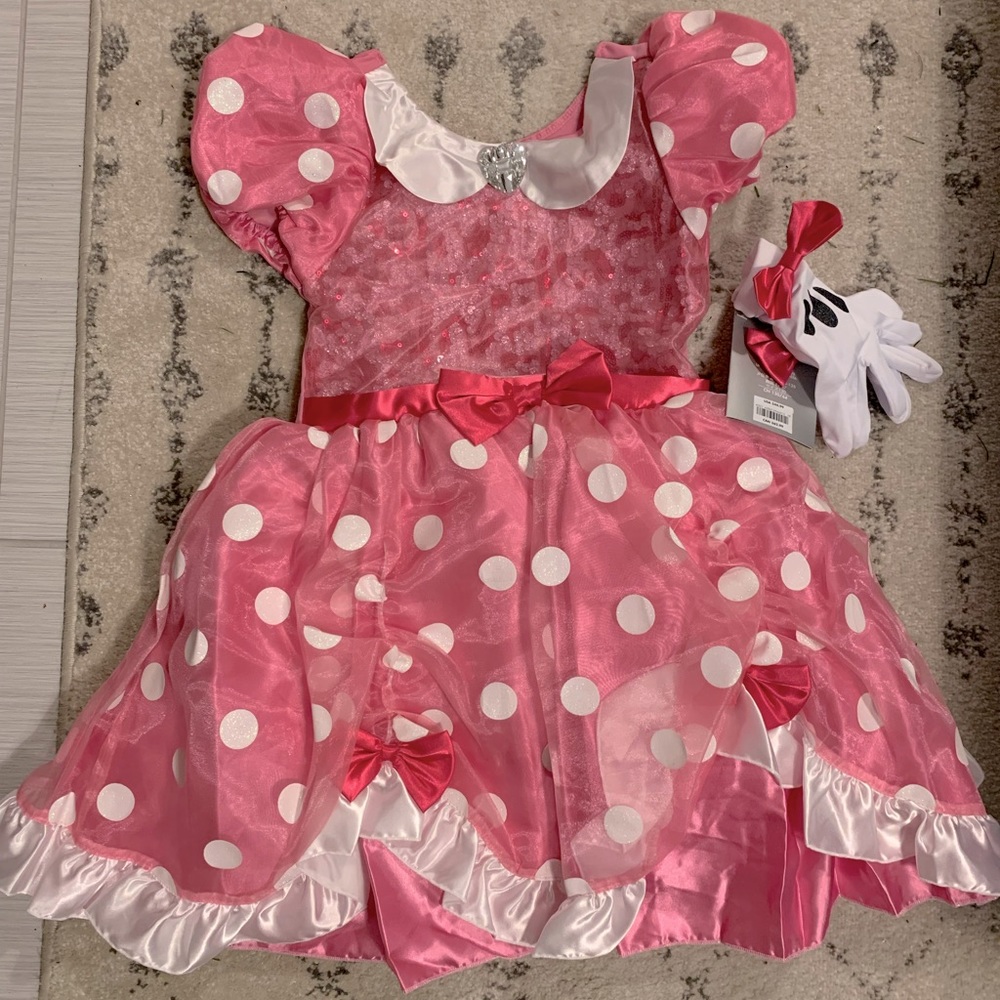 Disney Minnie Mouse Dress with Gloves